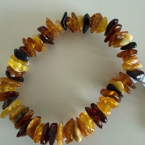 BALTIC Midwest Amber Beaded stretch Bracelet